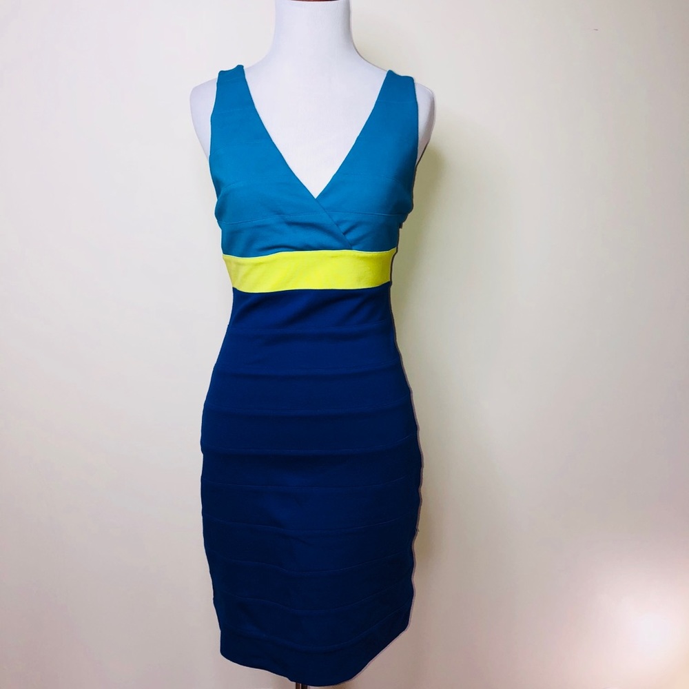 Express Small Blue💙💛 Dress 👗